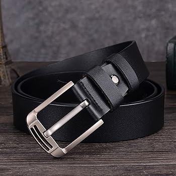 Amazon.com: Men's Genuine Leather Belts for Pants, Pin